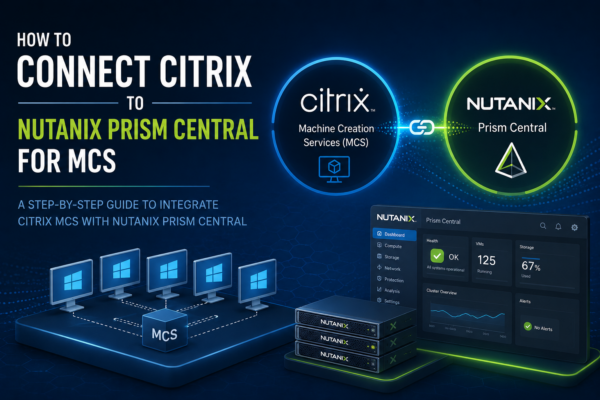 Citrix MCS against Nutanix Prism Central