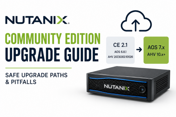 Upgrade Nutanix Community Edition To The Latest Versions