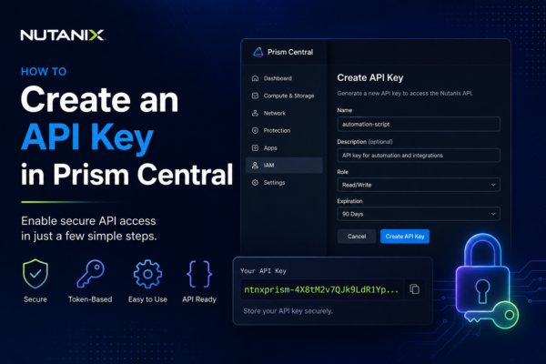 Create Nutanix Prism Central API Key
