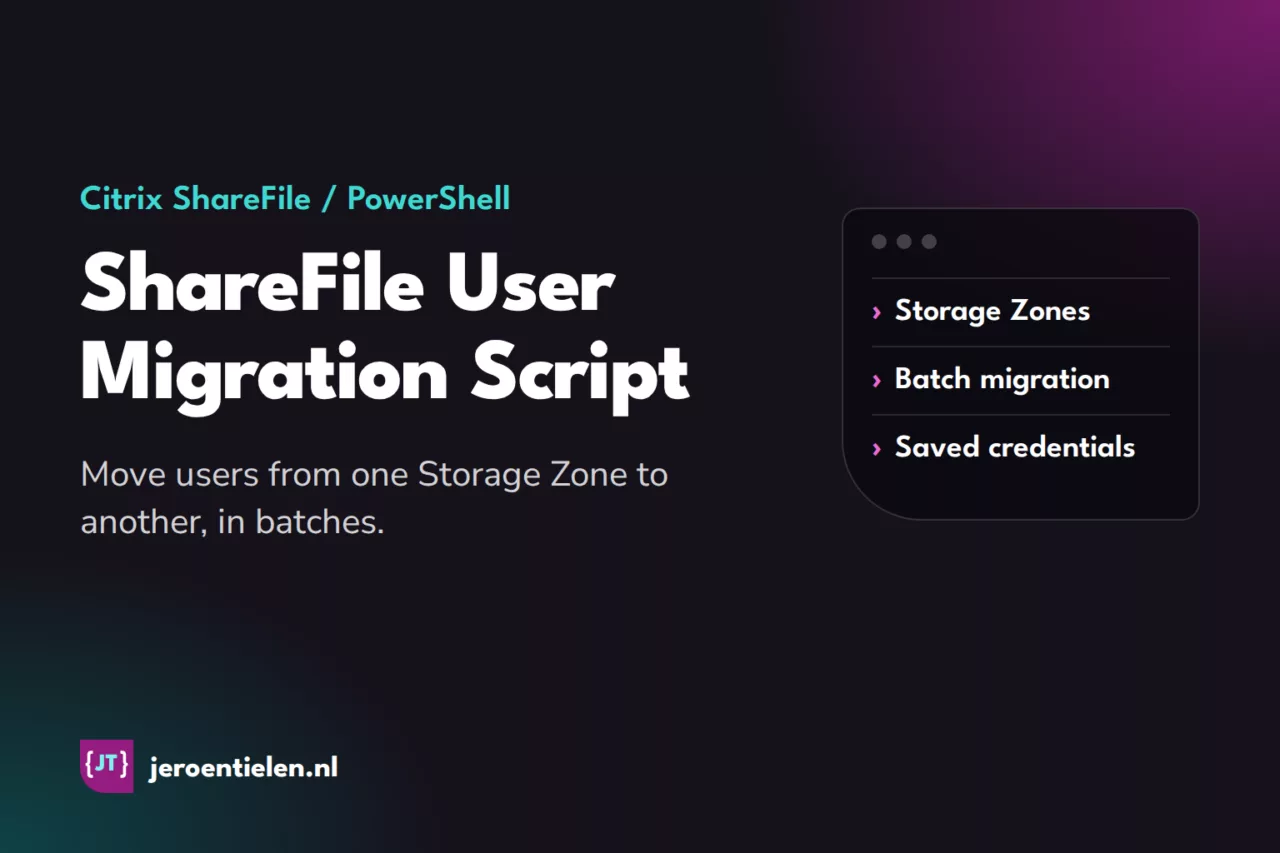 Citrix ShareFile User Migration Script
