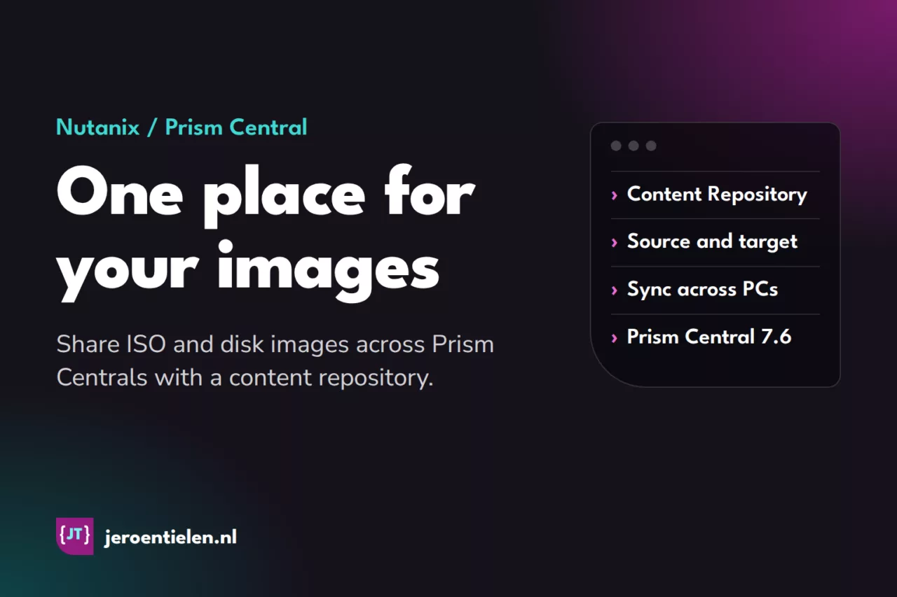 Share your images across Prism Centrals with the Nutanix Content Repository
